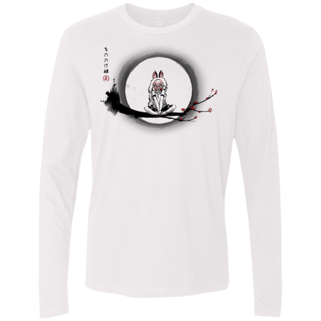 T-Shirts White / Small The Wolf Girl Men's Premium Long Sleeve