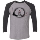 T-Shirts Premium Heather/ Vintage Black / X-Small The Wolf Girl Men's Triblend 3/4 Sleeve