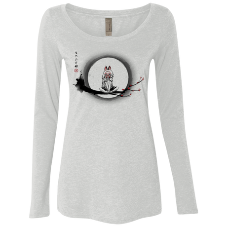 T-Shirts Heather White / Small The Wolf Girl Women's Triblend Long Sleeve Shirt