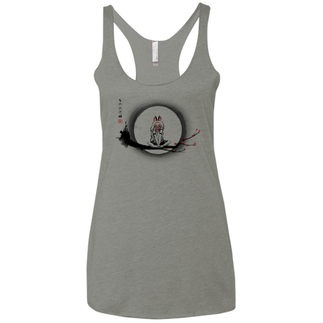 T-Shirts Venetian Grey / X-Small The Wolf Girl Women's Triblend Racerback Tank