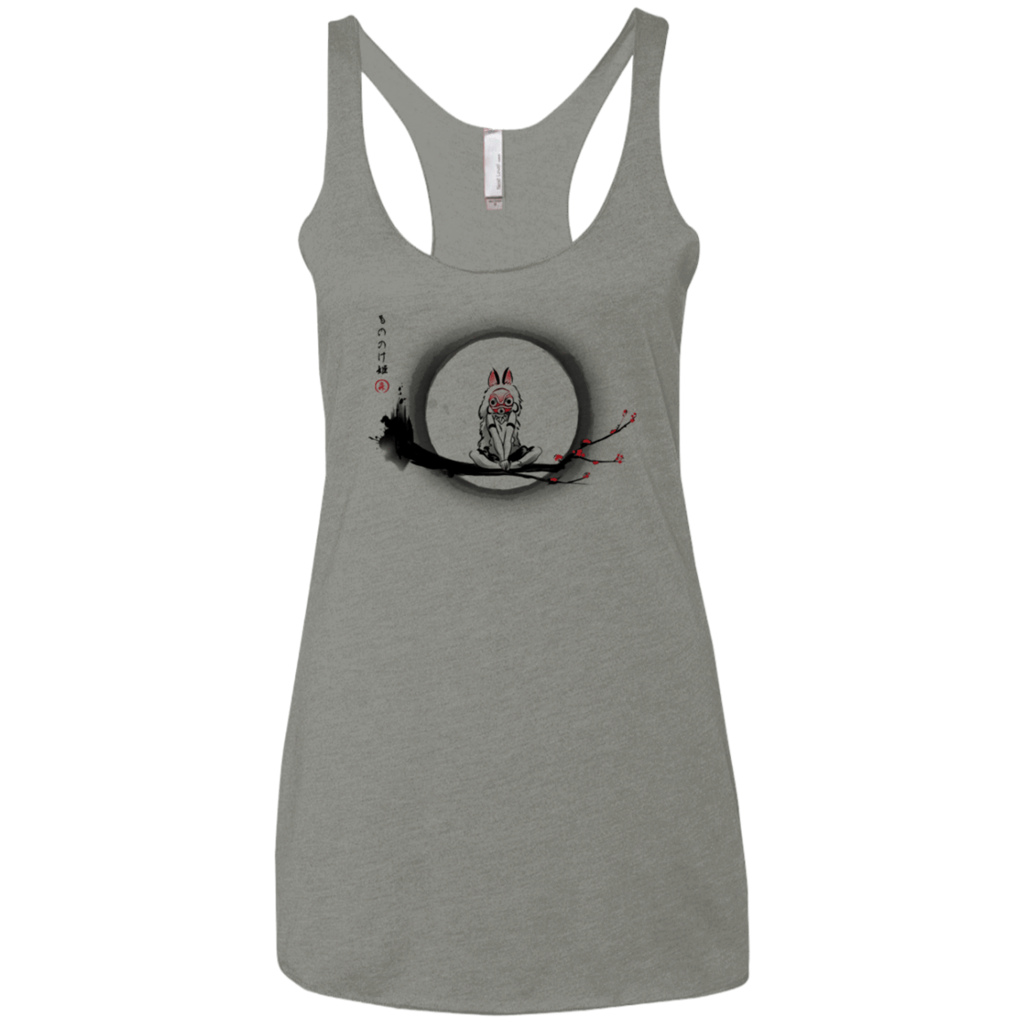 T-Shirts Venetian Grey / X-Small The Wolf Girl Women's Triblend Racerback Tank