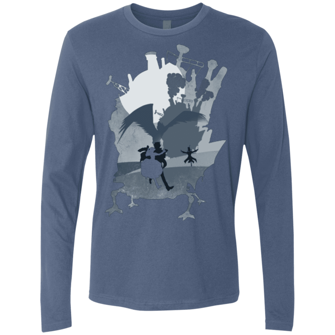 T-Shirts Indigo / Small The Wonder Castle Men's Premium Long Sleeve
