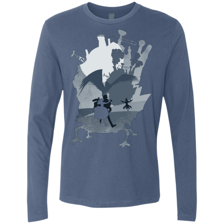 T-Shirts Indigo / Small The Wonder Castle Men's Premium Long Sleeve