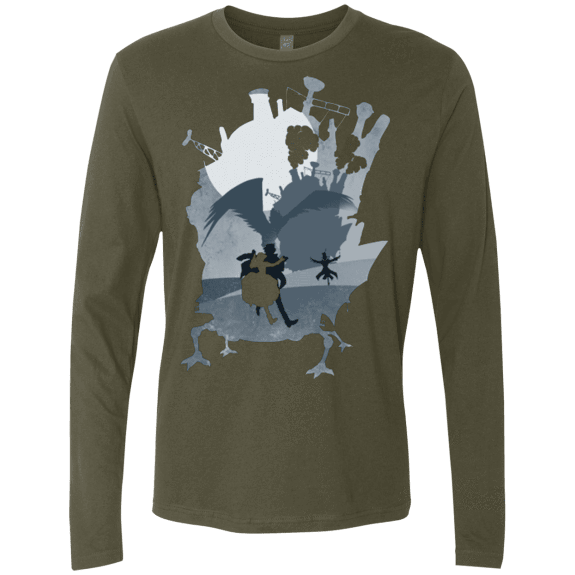 T-Shirts Military Green / Small The Wonder Castle Men's Premium Long Sleeve