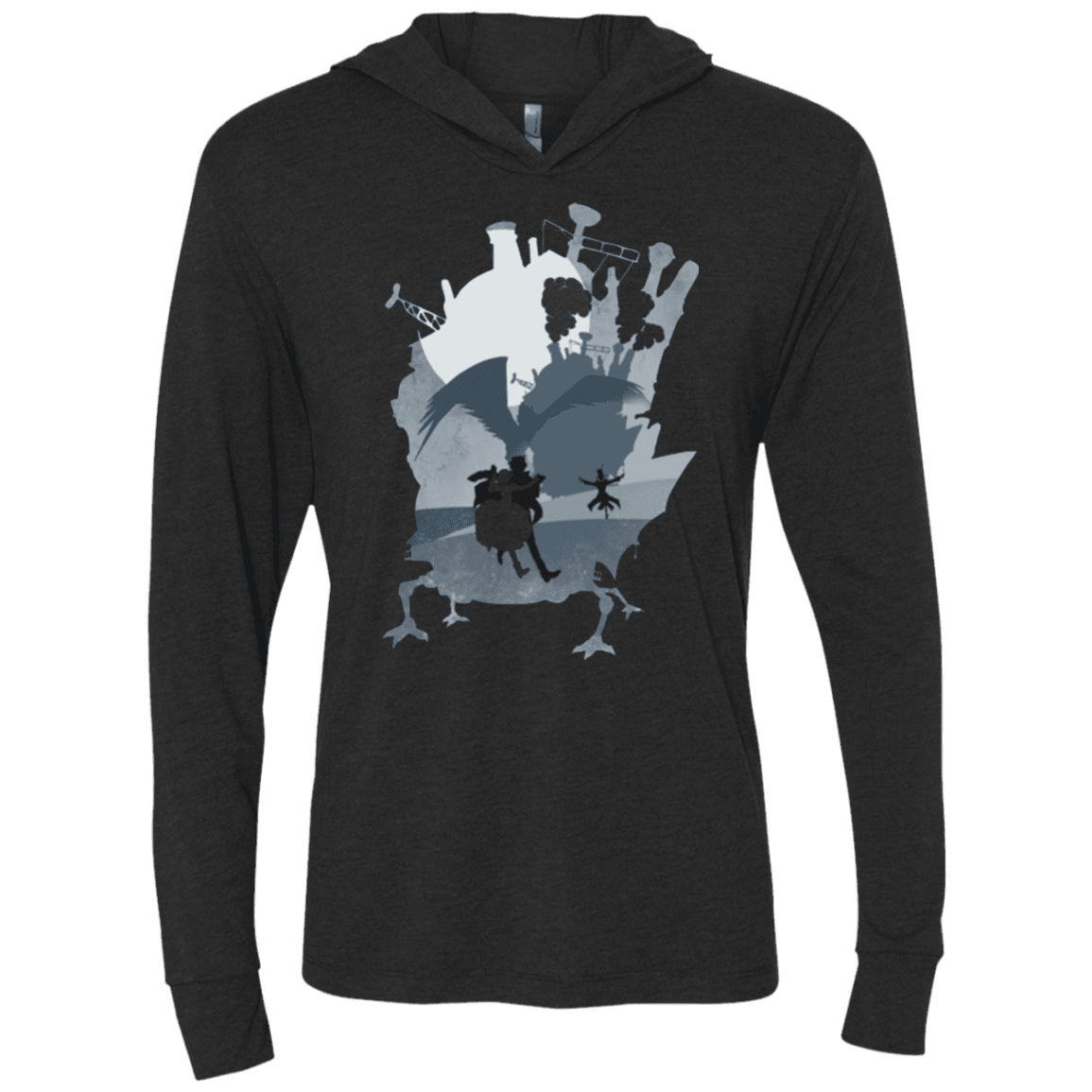 T-Shirts Vintage Black / X-Small The Wonder Castle Triblend Long Sleeve Hoodie Tee