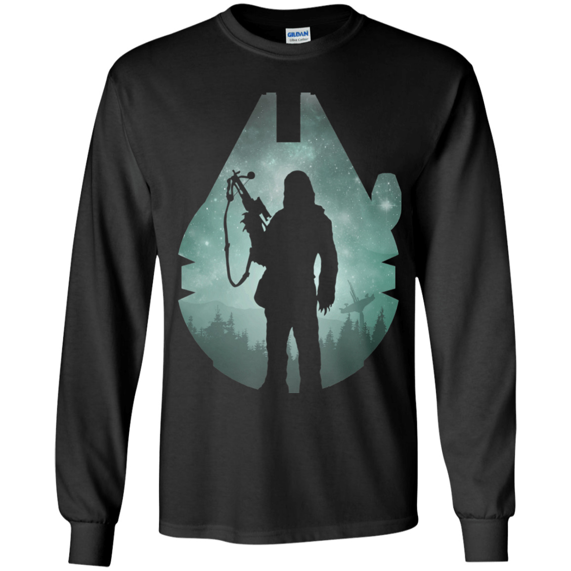 T-Shirts Black / YS The Wookiee Youth Long Sleeve T-Shirt