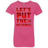 T-Shirts Hot Pink / YXS The X In Force Girls Premium T-Shirt