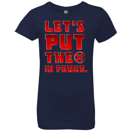 T-Shirts Midnight Navy / YXS The X In Force Girls Premium T-Shirt