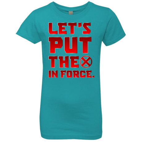 T-Shirts Tahiti Blue / YXS The X In Force Girls Premium T-Shirt