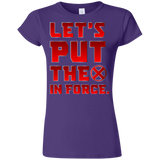 T-Shirts Purple / S The X In Force Junior Slimmer-Fit T-Shirt