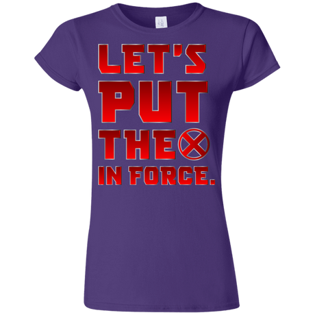 T-Shirts Purple / S The X In Force Junior Slimmer-Fit T-Shirt