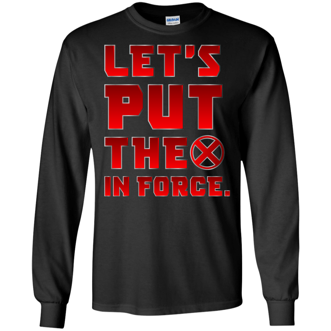 T-Shirts Black / S The X In Force Men's Long Sleeve T-Shirt