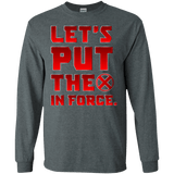 T-Shirts Dark Heather / S The X In Force Men's Long Sleeve T-Shirt