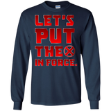 T-Shirts Navy / S The X In Force Men's Long Sleeve T-Shirt