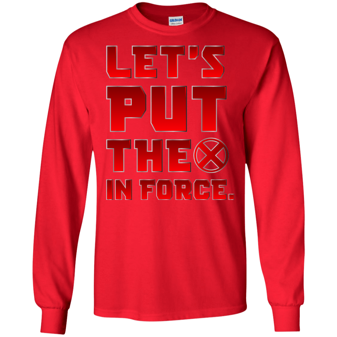 T-Shirts Red / S The X In Force Men's Long Sleeve T-Shirt