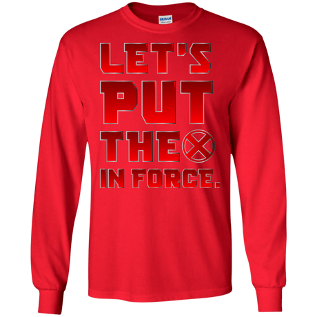 T-Shirts Red / S The X In Force Men's Long Sleeve T-Shirt