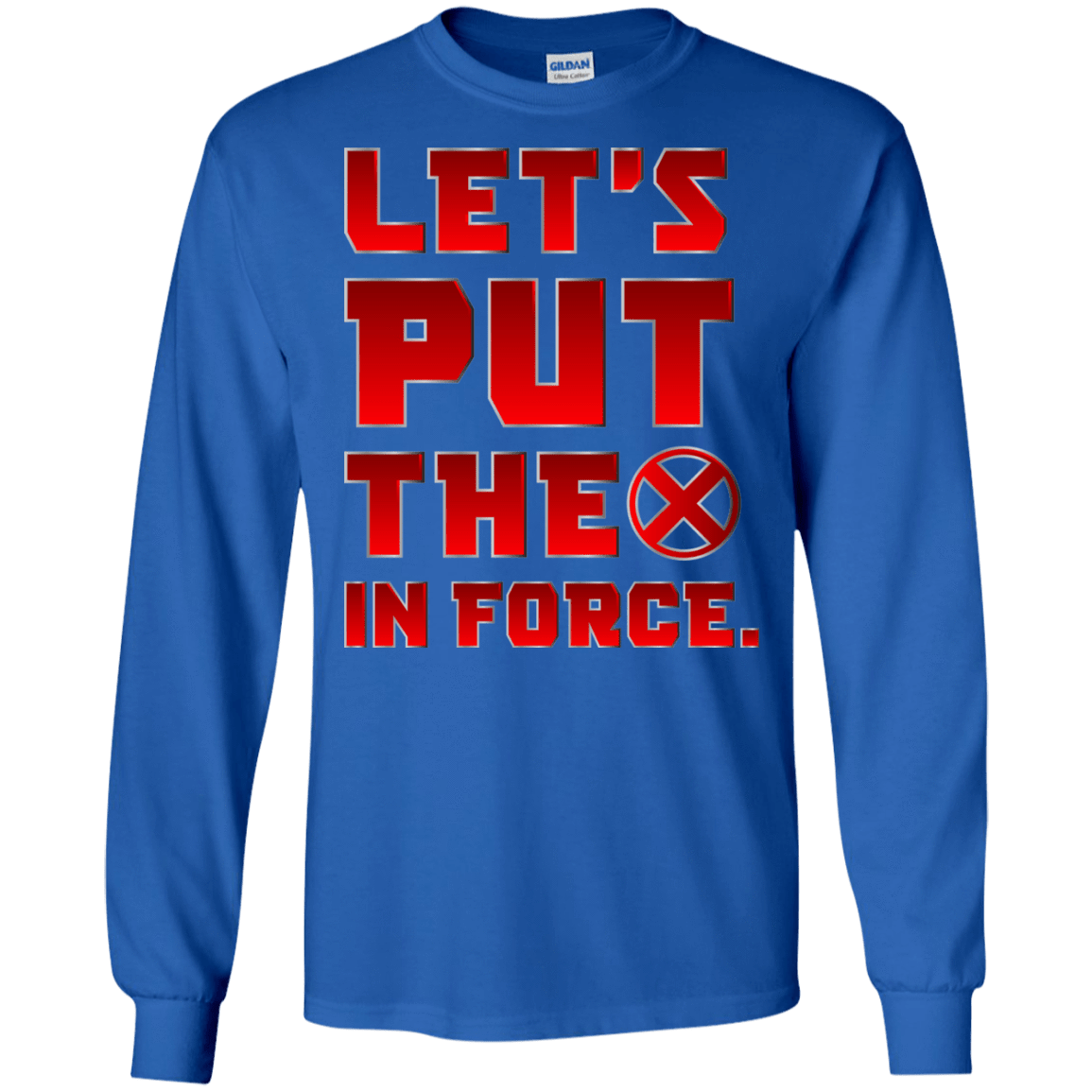 T-Shirts Royal / S The X In Force Men's Long Sleeve T-Shirt