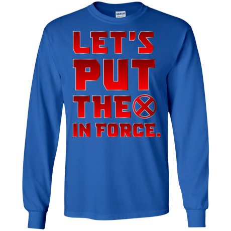 T-Shirts Royal / S The X In Force Men's Long Sleeve T-Shirt