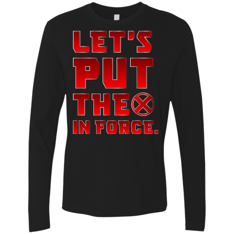 T-Shirts Black / S The X In Force Men's Premium Long Sleeve