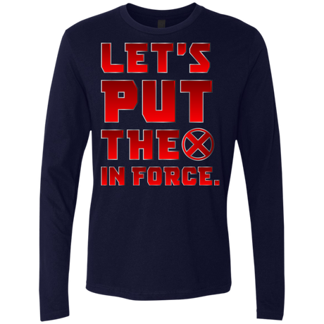 T-Shirts Midnight Navy / S The X In Force Men's Premium Long Sleeve