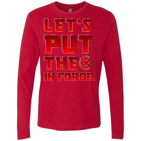 T-Shirts Red / S The X In Force Men's Premium Long Sleeve