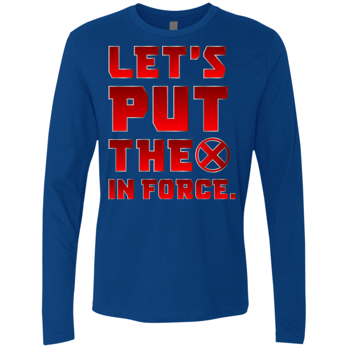 T-Shirts Royal / S The X In Force Men's Premium Long Sleeve