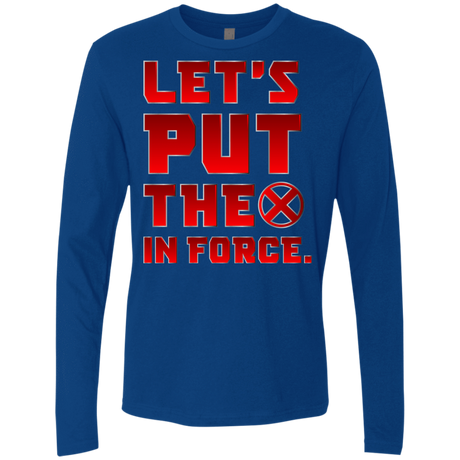T-Shirts Royal / S The X In Force Men's Premium Long Sleeve