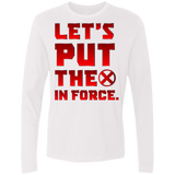 T-Shirts White / S The X In Force Men's Premium Long Sleeve