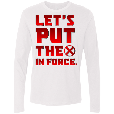 T-Shirts White / S The X In Force Men's Premium Long Sleeve