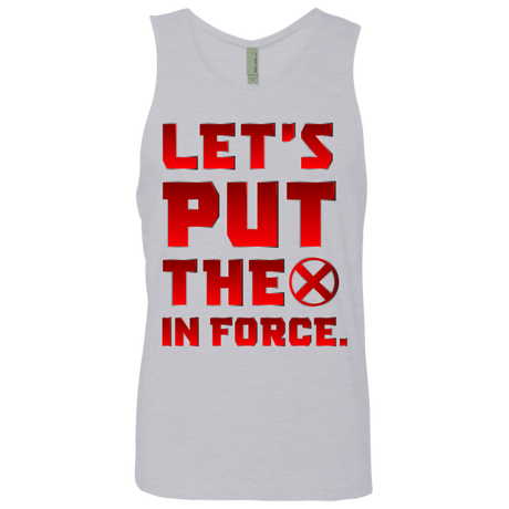 T-Shirts Heather Grey / S The X In Force Men's Premium Tank Top