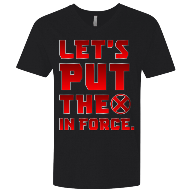 T-Shirts Black / X-Small The X In Force Men's Premium V-Neck