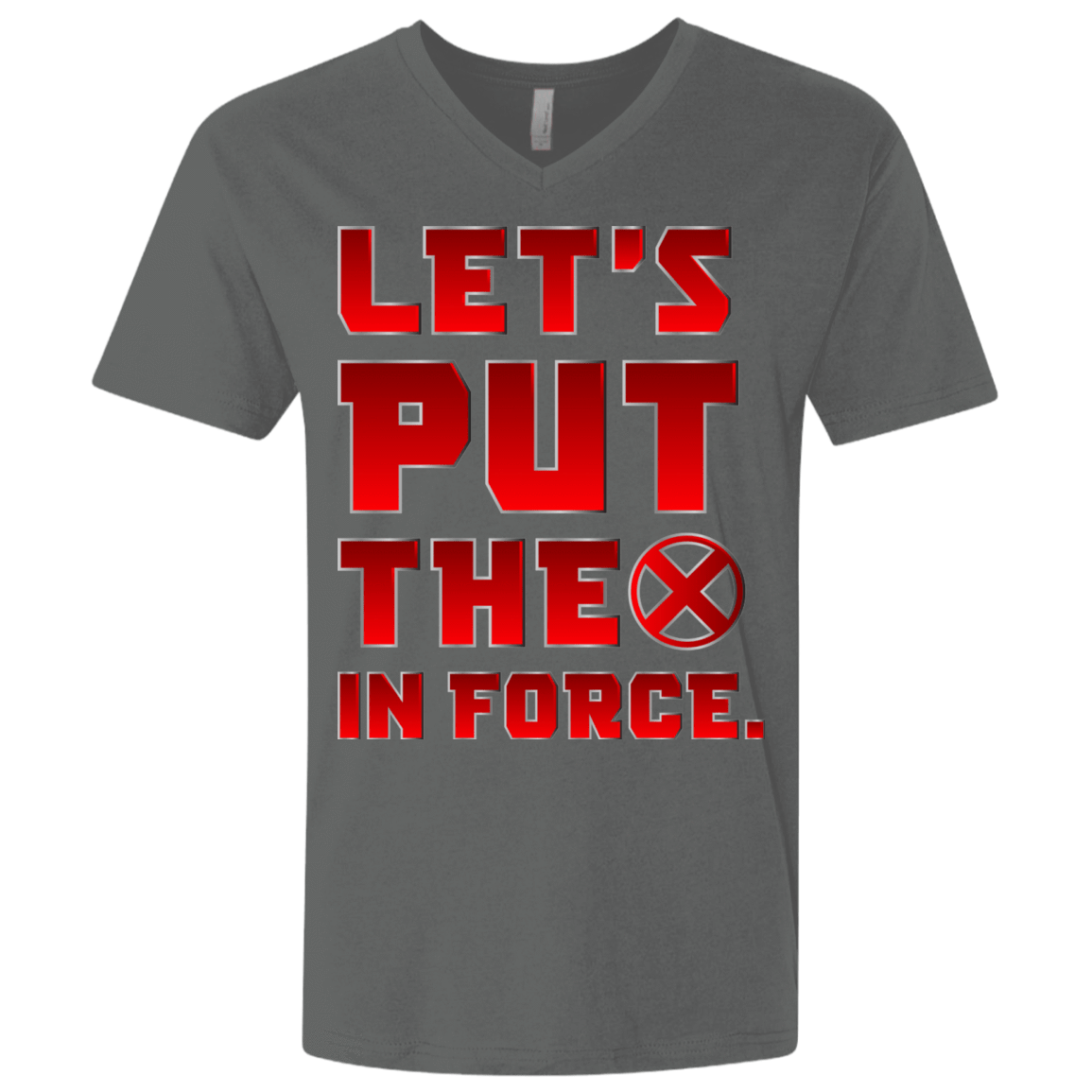 T-Shirts Heavy Metal / X-Small The X In Force Men's Premium V-Neck