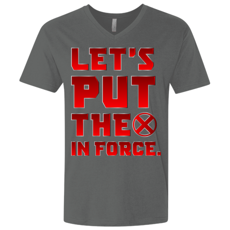 T-Shirts Heavy Metal / X-Small The X In Force Men's Premium V-Neck