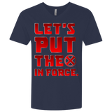 T-Shirts Midnight Navy / X-Small The X In Force Men's Premium V-Neck