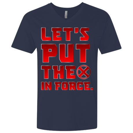 T-Shirts Midnight Navy / X-Small The X In Force Men's Premium V-Neck