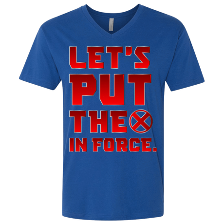 T-Shirts Royal / X-Small The X In Force Men's Premium V-Neck
