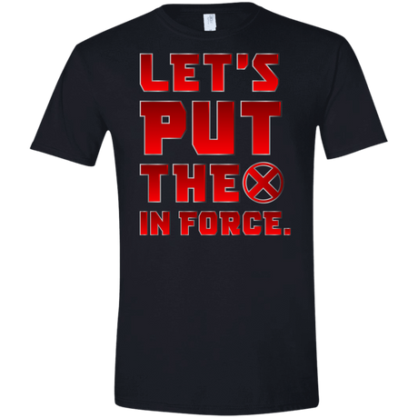 T-Shirts Black / X-Small The X In Force Men's Semi-Fitted Softstyle
