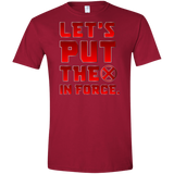 T-Shirts Cardinal Red / S The X In Force Men's Semi-Fitted Softstyle