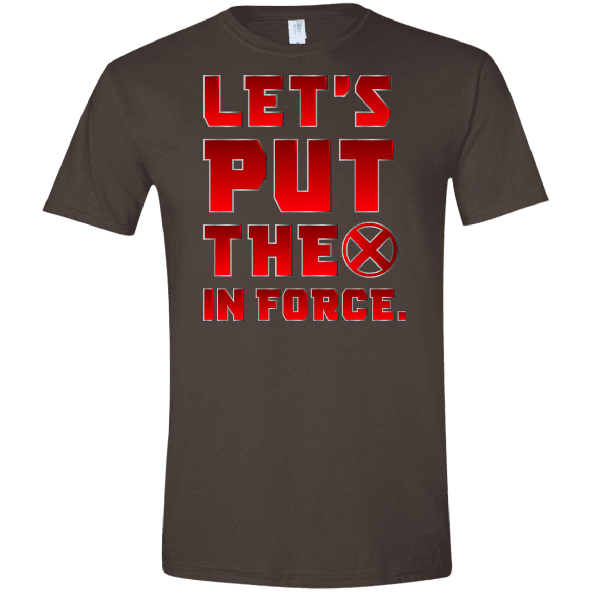T-Shirts Dark Chocolate / S The X In Force Men's Semi-Fitted Softstyle