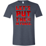 T-Shirts Heather Navy / S The X In Force Men's Semi-Fitted Softstyle