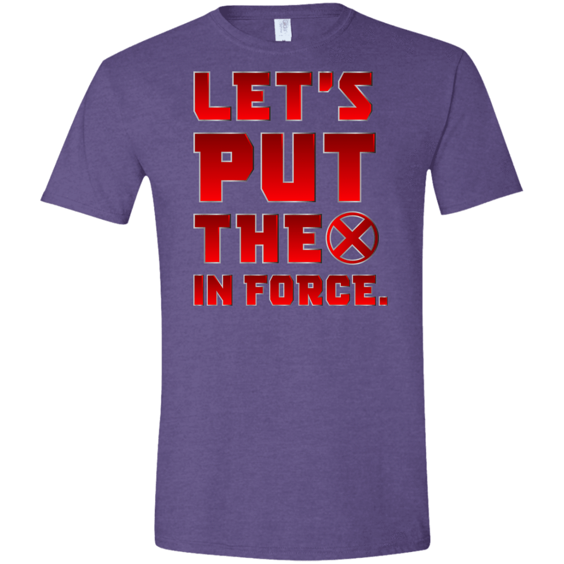 T-Shirts Heather Purple / S The X In Force Men's Semi-Fitted Softstyle