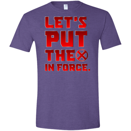 T-Shirts Heather Purple / S The X In Force Men's Semi-Fitted Softstyle