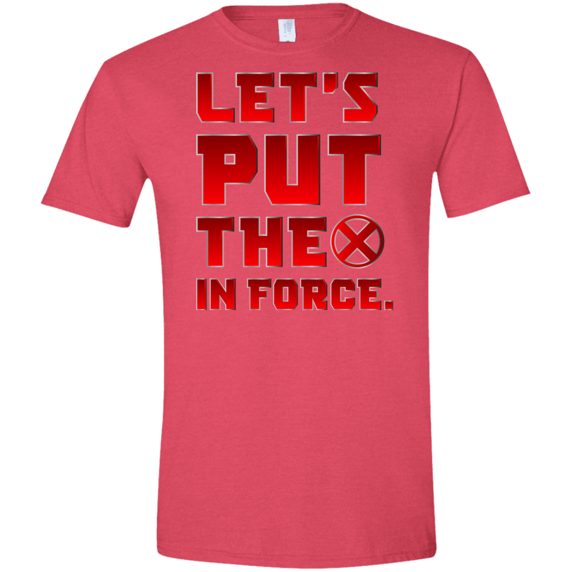 T-Shirts Heather Red / S The X In Force Men's Semi-Fitted Softstyle