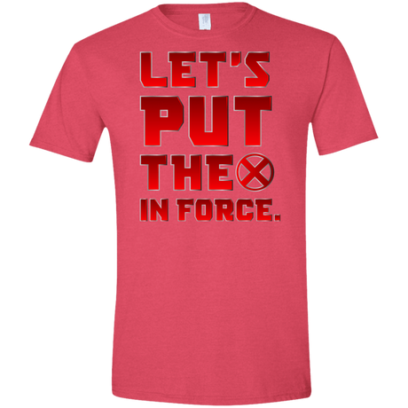 T-Shirts Heather Red / S The X In Force Men's Semi-Fitted Softstyle