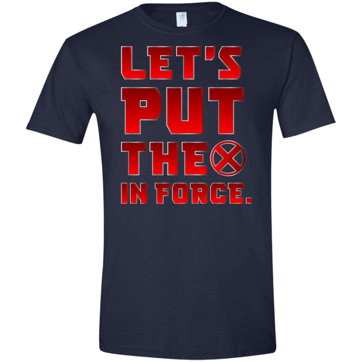 T-Shirts Navy / X-Small The X In Force Men's Semi-Fitted Softstyle