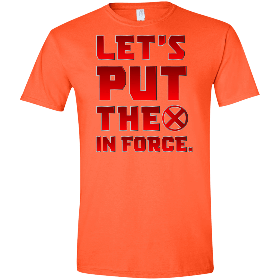 T-Shirts Orange / S The X In Force Men's Semi-Fitted Softstyle