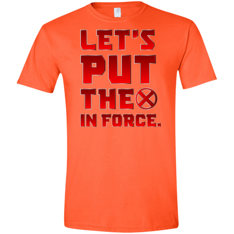 T-Shirts Orange / S The X In Force Men's Semi-Fitted Softstyle