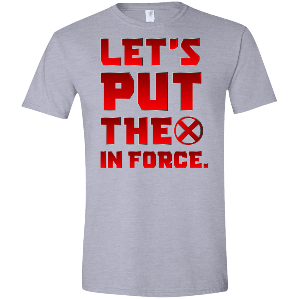 T-Shirts Sport Grey / X-Small The X In Force Men's Semi-Fitted Softstyle