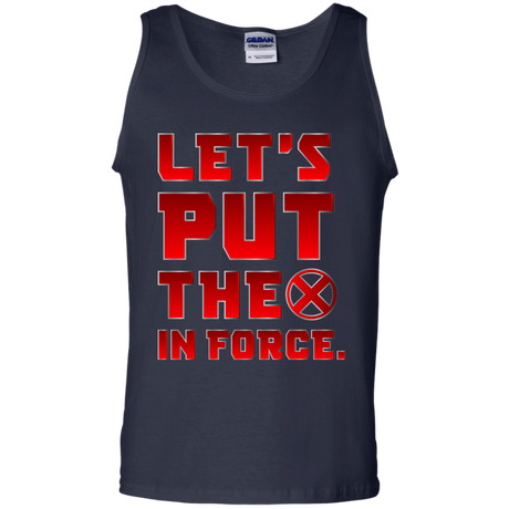 T-Shirts Navy / S The X In Force Men's Tank Top