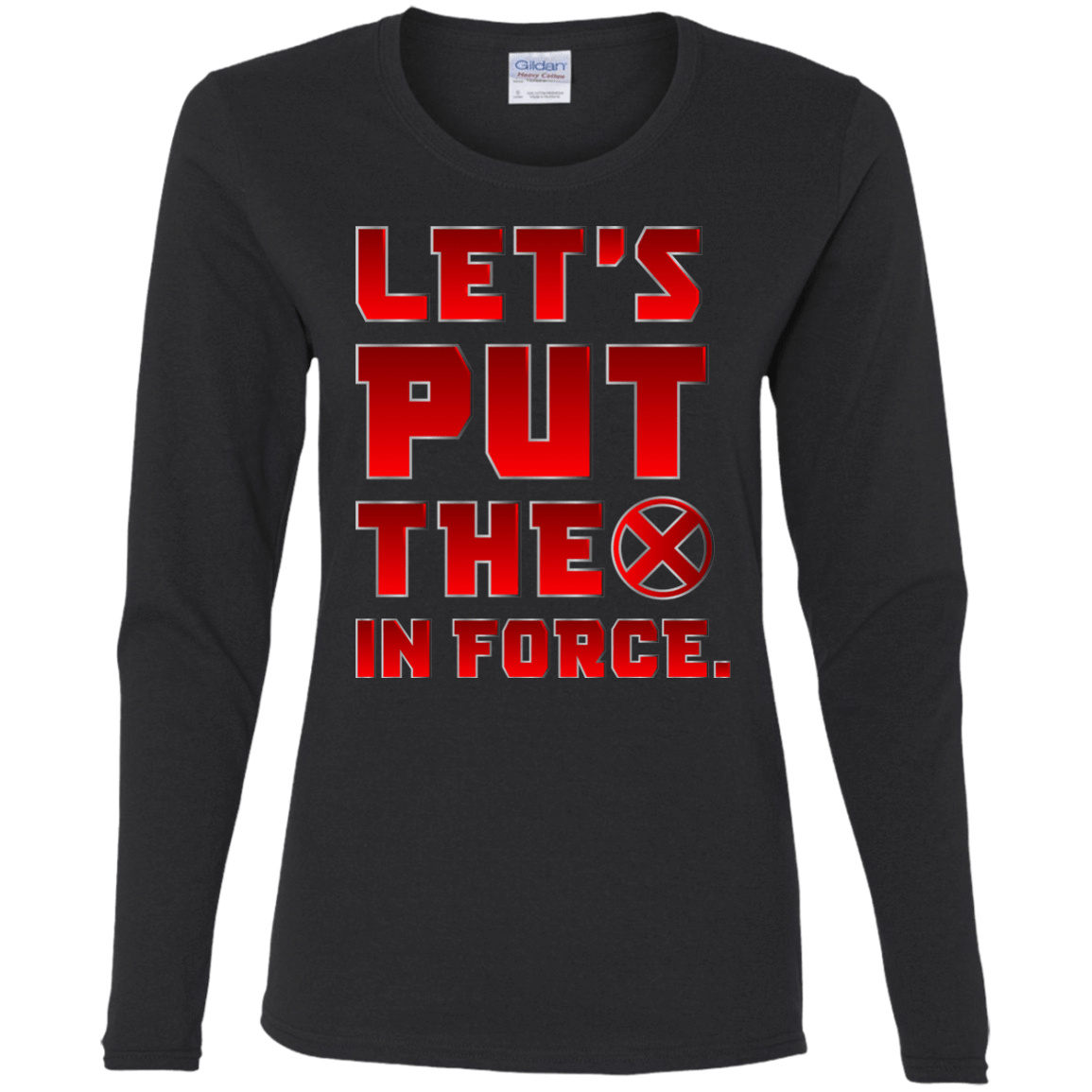 T-Shirts Black / S The X In Force Women's Long Sleeve T-Shirt